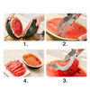 Image of MOERS Stainless Steel Watermelon Cutter Melon Slicer Fruit Knife Easy Cutting