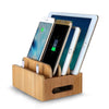 Image of Bamboo Charging Dock Station Charger Holder Stand Multi-Device For Smartphone AU