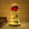 Image of Beauty And The Beast Enchanted Rose LED Glass Cover Night Light Lamp Flower Gift