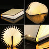Image of Folding Book Lamp 1000 mAh USB Rechargeable Wooden Magnetic LED Light Desk Lamp