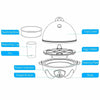 Image of Simple Taste Egg Cooker 7 Egg Capacity Electric Egg Cooker Hard Boiled Egglettes