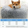 Image of Comfy Calming Dog/Cat Bed Pet Beds Round Super Soft Plush Marshmallow Puppy Beds