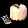 Image of Folding Book Lamp 1000 mAh USB Rechargeable Wooden Magnetic LED Light Desk Lamp