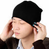 Image of Bluetooth V3.0 Wireless Handsfree Phone Music Receiver Beanie Knitted Hat Black