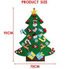 Image of DIY Christmas Tree Set Felt Removable Ornaments Xmas Kids Hand Craft Decor AU