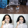 Image of Cat Kitty Creative Borosilicate Glass Coffee Cup Transparent Water Mug 550ML