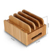 Image of Bamboo Charging Dock Station Charger Holder Stand Multi-Device For Smartphone AU