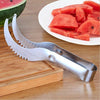 Image of MOERS Stainless Steel Watermelon Cutter Melon Slicer Fruit Knife Easy Cutting