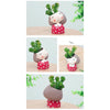 Image of 4Pcs/set Resin Plant Pot Creative Mini Planter Succulent Cactus Bonsai Flowerpot