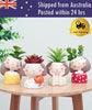 Image of 4Pcs/set Resin Plant Pot Creative Mini Planter Succulent Cactus Bonsai Flowerpot
