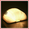 Image of Folding Book Lamp 1000 mAh USB Rechargeable Wooden Magnetic LED Light Desk Lamp