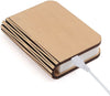 Image of Folding Book Lamp 1000 mAh USB Rechargeable Wooden Magnetic LED Light Desk Lamp
