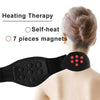 Image of Magnetic Therapy--Self-Heating Neck Brace Pad Support With Strap Pain Relief