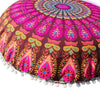Image of Mandala Floor Pillows Round Bohemian Meditation Cushion Cover Ottoman Pouf 8382