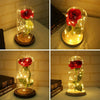 Image of Beauty And The Beast Enchanted Rose LED Glass Cover Night Light Lamp Flower Gift