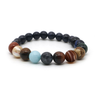 Image of 8 Planets Bead Bracelet Natural Stone Universe Yoga Chakra Solar System 19cm