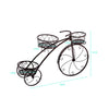Image of Levede Bicycle Shape Metal Plant Stand 3 Pots Flower Planter Corner Shelf Black