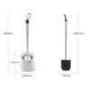 Image of Toilet Brush Holder Set Silicone Bathroom Washroom Cleaning Tool New