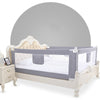 Image of 1.5M Adjustable Kids Infant Bed Guard Rail Toddler Crib Side Safety Barrier Protect for Baby Bed Safety