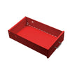 Image of 3 Tiers Steel Orgainer Metal File Cabinet With Drawers Office Furniture Red
