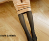 Image of Women Fleece lined leggings warm stretchy pants