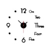Image of 3D Modern DIY Wall Clock Mirror Surface Sticker Mechanism Clock Home Living Room Office Decor Clocks Acrylic