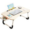 Image of Foldable Laptop Stand Desk Portable Lap Bed Study Table Tray for Bed Sofa Tea Serving Table Creative Gift with Drawer