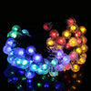 Image of 12M 8 Modes 100LED Solar String Light Crystal Ball Fairy Lamp Wedding Holiday Home Wedding Party