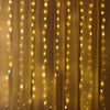 Image of 3M*2M USB 8 Modes Remote Control 200 LED Curtain String Light with 10 Hooks Festival Christmas Wedding Decor