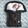 Image of Baby Hooded Swaddle Knit Wrap Blanket Warm Pram Pushchair Stroller Sleeping Bag