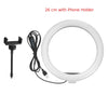 Image of Portable Ring Light LED Makeup Ring Lamp USB Selfie Ring Lamp Phone Holder Tripod Stand Photography Lighting