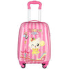 Image of 18inch Children Luggage Cartoon Travel Suitcase Camping Aluminium Trolley Bag Rolling Luggage