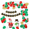 Image of Christmas Balloon Set Happy Xmas Home Party Decoration with Christmas Flag Creative Scene Layout Supplies
