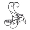 Image of 3-Tier Metal Flower Stand Shelf Holder Decorative Plant Stand Rack Pot Tray Design Garden Home Indoor/Outdoor
