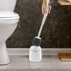 Image of Toilet Brush Holder Set Silicone Bathroom Washroom Cleaning Tool New