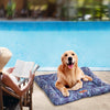 Image of PaWz Anti-bug Dog Cooling Bed-76x65 cm-Pine Pattern Extra Large