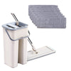 Image of 4/7/10Pcs Floor Mop Set And Bucket Floor Cleaning Mop Microfiber Mop For Home Kitchen Bathroom Floor
