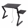 Image of Portable Adjustable Foldable Laptop Notebook PC Desk Table Vented Stand Bed Tray