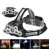 Image of ELFELAND 6-Modes 7xT6+2xQ5 LED Head Lamp USB Rechargeable Camping Head Torch With SOS Whistle Function