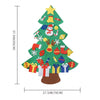 Image of DIY Felt Christmas Tree Set with 30 Ornaments