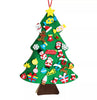Image of DIY Felt Christmas Tree Set with 30 Ornaments