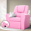 Image of Keezi Luxury Kids Recliner Sofa Children Lounge Chair Couch PU Armchair PINK