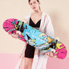 Image of PU Wheels Skateboards Simple Not Simple Pink Blue Skateboard