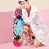 Image of PU Wheels Skateboards Simple Not Simple Pink Blue Skateboard