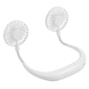 Image of DC 5V 1A Neck Hanging Fan Dual Head Cooling Mini Fan USB Rechargeable Camping Travel