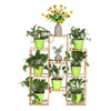 Image of Multi-layer Plant Shelve Floor-standing Potted Plant Rack Thicken Batten Breathable Material for Garden Sets