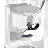 Image of Double Cereal Dispenser Dry Food Storage Container Dispense Machine White