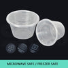 Image of 200 Pcs 800ml Take Away Food Platstic Containers Boxes Base and Lids Bulk Pack