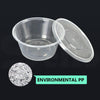 Image of 200 Pcs 800ml Take Away Food Platstic Containers Boxes Base and Lids Bulk Pack