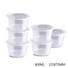 Image of 100 Pcs 750ml Take Away Food Platstic Containers Boxes Base and Lids Bulk Pack